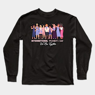 international womens day we raise together 2024 Long Sleeve T-Shirt